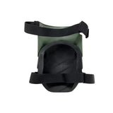 Green Professional Grade TPU Construction Knee Pads Wear-Resistant Shock Absorbing Foldable Design for Local Engineering Projects and Site Safety (1 Pair) - Top-Down View