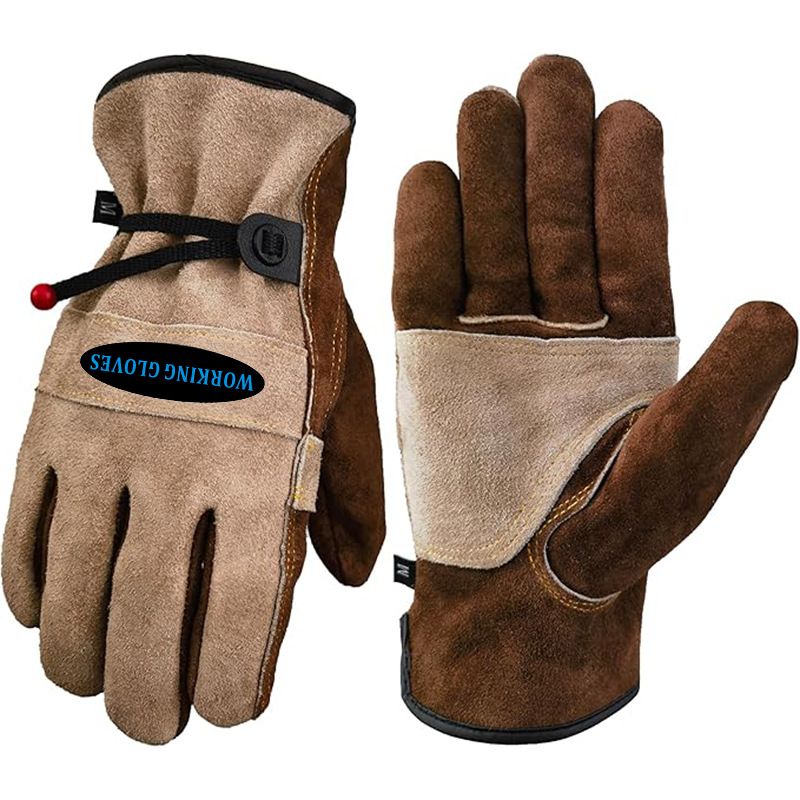 Size S Durable Cowhide Work Gloves for Welding Gardening and Outdoor Camping Thorn Proof Heat Resistant Hand Protection for Local Professionals