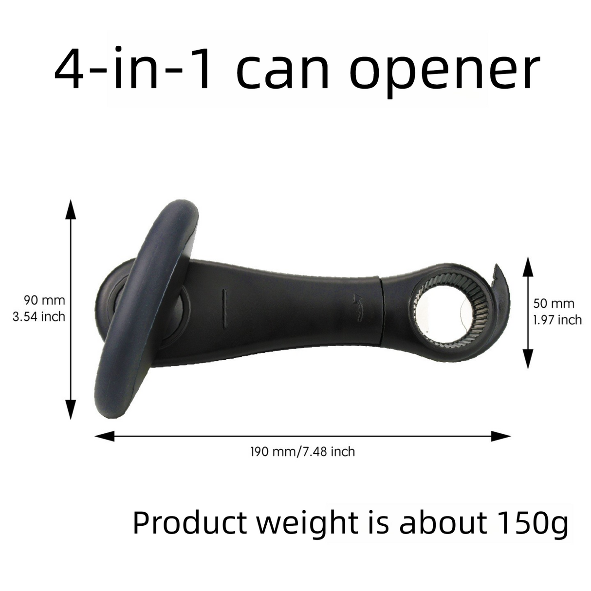 Blue Multifunctional Manual Can Opener with Safe Smooth Edge Cutting Effort-Saving Design for Home Kitchen Easy Opening Solution for Local Households