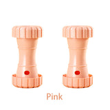2 Pack（Pink）: Cat and Dog Treat Dispenser Toy – Interactive, Durable, Bite-Resistant Slow-Feeder, Dumbbell and Tire-Shaped Pet Toy