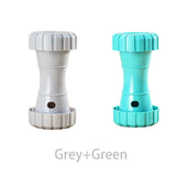 2 Pack（Grey+Green）: Cat and Dog Treat Dispenser Toy – Interactive, Durable, Bite-Resistant Slow-Feeder, Dumbbell and Tire-Shaped Pet Toy