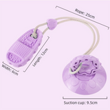 Perple Slipper-Style Dog Toy — Suction Cup Design: Durable, Chew-Resistant Teether for Mental Stimulation, Independent Play, and Energy Expenditure — Pet Dog Chewing Toy