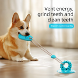 Green Slipper-Style Dog Toy — Suction Cup Design: Durable, Chew-Resistant Teether for Mental Stimulation, Independent Play, and Energy Expenditure — Pet Dog Chewing Toy - Front View