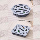 2-piece Grey cat toy set—featuring square and flower shapes—is an excellent choice for feline entertainment and relaxation. It also serves as a fun maze for kittens and pets, and includes six bells.