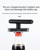 2 pack Black Creative Multi-Functional ABS Can and Bottle Opener - Non-Slip, Effort-Saving Jar Lid Opener for Home Kitchen Use