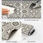 Diatom Mud Kitchen Counter Mat - Quick Dry Absorbent Non-Slip Draining Pad for Sink Benchtop 50cm x 80cm(Elegant silent films)