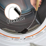 Washing Machine Cleaning Brush Set - 4 Piece Long Handle Pipe Cleaner Kit for Drum Drain and Deep Cleaning - Side View