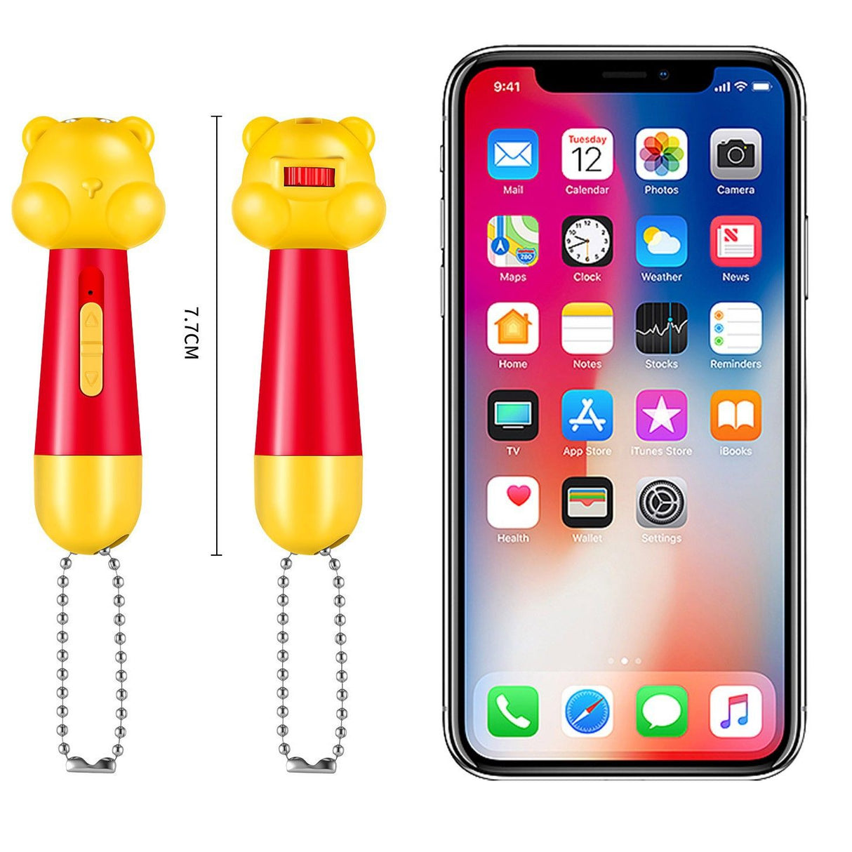 Blue Bear Laser Cat Toy Set - 2 Piece USB Rechargeable Multi Pattern Laser Pointer with UV and White Light for Cats