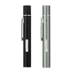 Grey and black Metal Laser Cat Toy Pen Set - 2 Piece USB Rechargeable 3-in-1 Laser Pointer with UV Light and LED Torch in Gift Tin Box
