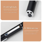 Grey and black Metal Laser Cat Toy Pen Set - 2 Piece USB Rechargeable 3-in-1 Laser Pointer with UV Light and LED Torch in Gift Tin Box