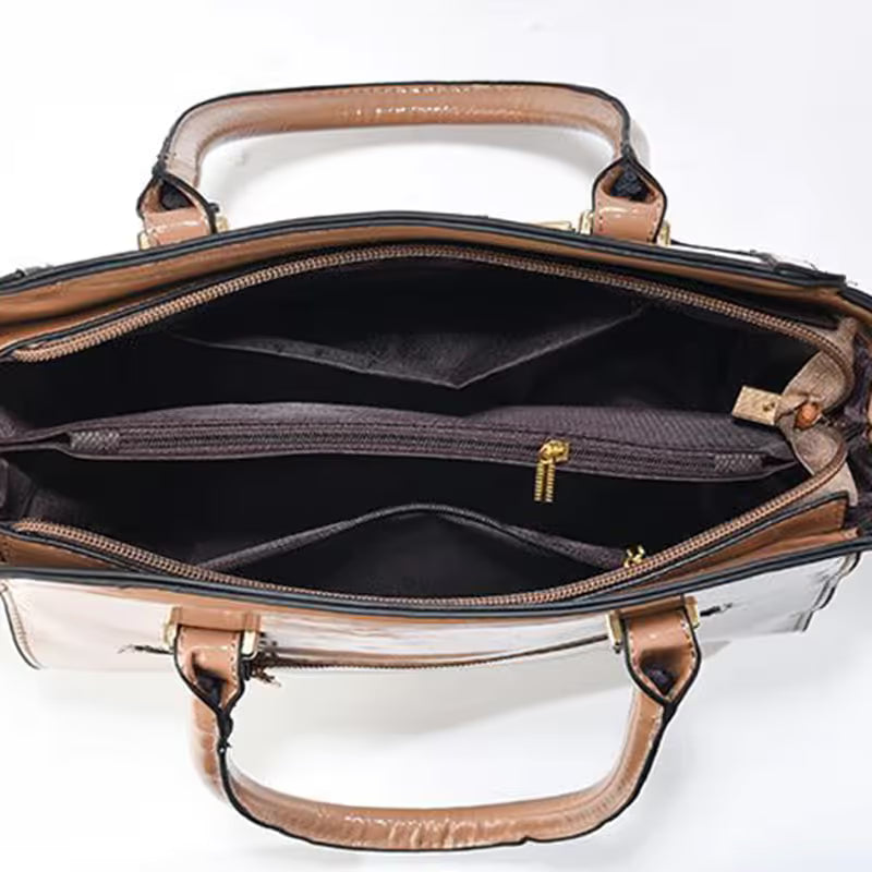 Coffee color Women's Handbag Set - Large Capacity 2 Piece Shoulder Bag with Matching Wallet