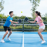 Rose red Pickleball Balls Set - 6 Piece 40 Hole Outdoor Indoor Pickleball Match Balls - Top-Down View