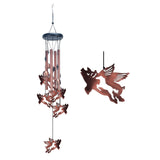 Openwork Flying Pig Metal Wind Chime - Adjustable Garden Decorative Bell with Animal Silhouettes(W4303)