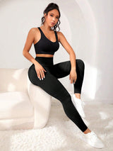 Dark grey High Waisted Seamless Butt Lifting Leggings - Tummy Control Peach Hip Yoga Pants Fitness Tights(Size:3XL)