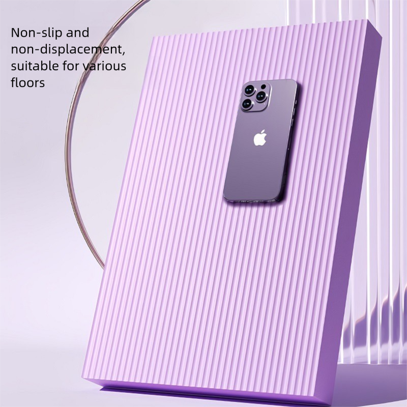 Purple 4cm Thick Balance Pad - Non-Slip High Density Foam Exercise Mat for Plank Push Up Knee Protection Fitness Training