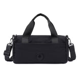 Black Lightweight Large Capacity Sports Duffel Bag - Portable Crossbody Travel Gym Handbag for Yoga Outdoor Activities