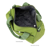 Black Lightweight Large Capacity Sports Duffel Bag - Portable Crossbody Travel Gym Handbag for Yoga Outdoor Activities - Front View