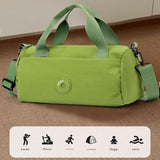 Black Lightweight Large Capacity Sports Duffel Bag - Portable Crossbody Travel Gym Handbag for Yoga Outdoor Activities