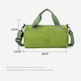 Black Lightweight Large Capacity Sports Duffel Bag - Portable Crossbody Travel Gym Handbag for Yoga Outdoor Activities