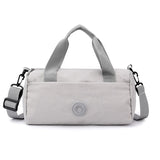 Grey Lightweight Large Capacity Sports Duffel Bag - Portable Crossbody Travel Gym Handbag for Yoga Outdoor Activities