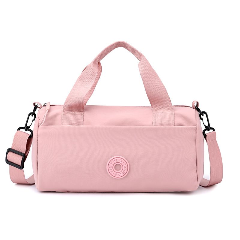 Pink Lightweight Large Capacity Sports Duffel Bag - Portable Crossbody Travel Gym Handbag for Yoga Outdoor Activities