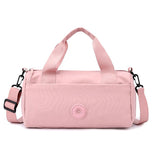 Pink Lightweight Large Capacity Sports Duffel Bag - Portable Crossbody Travel Gym Handbag for Yoga Outdoor Activities
