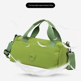 Pink Lightweight Large Capacity Sports Duffel Bag - Portable Crossbody Travel Gym Handbag for Yoga Outdoor Activities - Side View