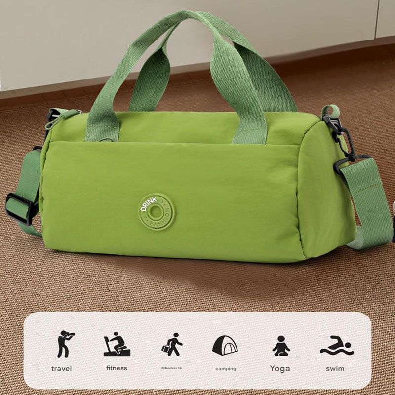 Pink Lightweight Large Capacity Sports Duffel Bag - Portable Crossbody Travel Gym Handbag for Yoga Outdoor Activities