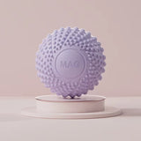 2-Pack Purple Spiky Fascia Massage Balls - Portable TPE Foot Arch Muscle Relaxer for Yoga Recovery Trigger Point Therapy