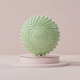 2-Pack Green Spiky Fascia Massage Balls - Portable TPE Foot Arch Muscle Relaxer for Yoga Recovery Trigger Point Therapy