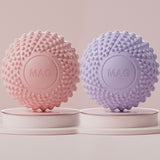 2-Pack Pink and purple Spiky Fascia Massage Balls - Portable TPE Foot Arch Muscle Relaxer for Yoga Recovery Trigger Point Therapy