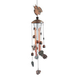 Ladybug Retro Metal Wind Chime - Large Hanging Bell Ornament for Balcony Garden Courtyard Decoration