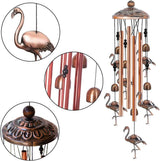 Ladybug Retro Metal Wind Chime - Large Hanging Bell Ornament for Balcony Garden Courtyard Decoration - Front View