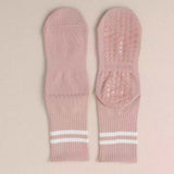 3-Pack Pink Anti-Slip Yoga Socks - Grippy Non-Slip Pilates Dance Fitness Socks for Women