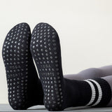 3-Pack Coffee color Anti-Slip Yoga Socks - Grippy Non-Slip Pilates Dance Fitness Socks for Women