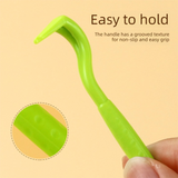 2-Pack Dark green Pet Tick Remover Tool Set - Small Medium Large Flea and Tick Hook Removers - 45-Degree Angle