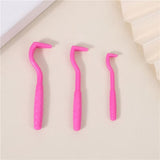 2-Pack Rose red Pet Tick Remover Tool Set - Small Medium Large Flea and Tick Hook Removers