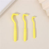 2-Pack Yellow Pet Tick Remover Tool Set - Small Medium Large Flea and Tick Hook Removers
