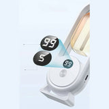 White Smart Aromatherapy Diffuser - Ultrasonic Mist Air Freshener with LED Light and Wall Mount - Front View