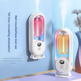White Smart Aromatherapy Diffuser - Ultrasonic Mist Air Freshener with LED Light and Wall Mount - 45-Degree Angle