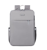 Grey Large Capacity Airbag Backpack Multi-Compartment Laptop Backpack Travel Business Bag