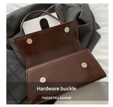 Black French Chic Baguette Shoulder Bag Women’s Minimalist Crossbody Bag with Premium Feel