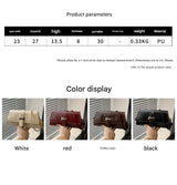 Red French Chic Baguette Shoulder Bag Women’s Minimalist Crossbody Bag with Premium Feel