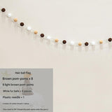 Felt Birthday Banner Set with Interchangeable Numbers 0-9 Pom Pom Garland Pennant Flags Happy Birthday Decoration