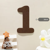 Felt Birthday Banner Set with Interchangeable Numbers 0-9 Pom Pom Garland Pennant Flags Happy Birthday Decoration - 45-Degree Angle
