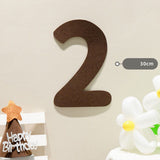 Felt Birthday Banner Set with Interchangeable Numbers 0-9 Pom Pom Garland Pennant Flags Happy Birthday Decoration - Rear View