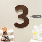 Felt Birthday Banner Set with Interchangeable Numbers 0-9 Pom Pom Garland Pennant Flags Happy Birthday Decoration - Close-Up Angle