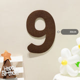Felt Birthday Banner Set with Interchangeable Numbers 0-9 Pom Pom Garland Pennant Flags Happy Birthday Decoration