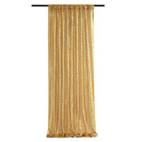 Gold Sequin Backdrop Curtain Party Wedding Photo Booth Background Panel 8FT x 2FT