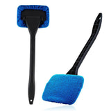 3-Piece Dark blue Car Windshield Cleaning Brush Set Microfiber Defogging Wiper Tool Window Glass Cleaner